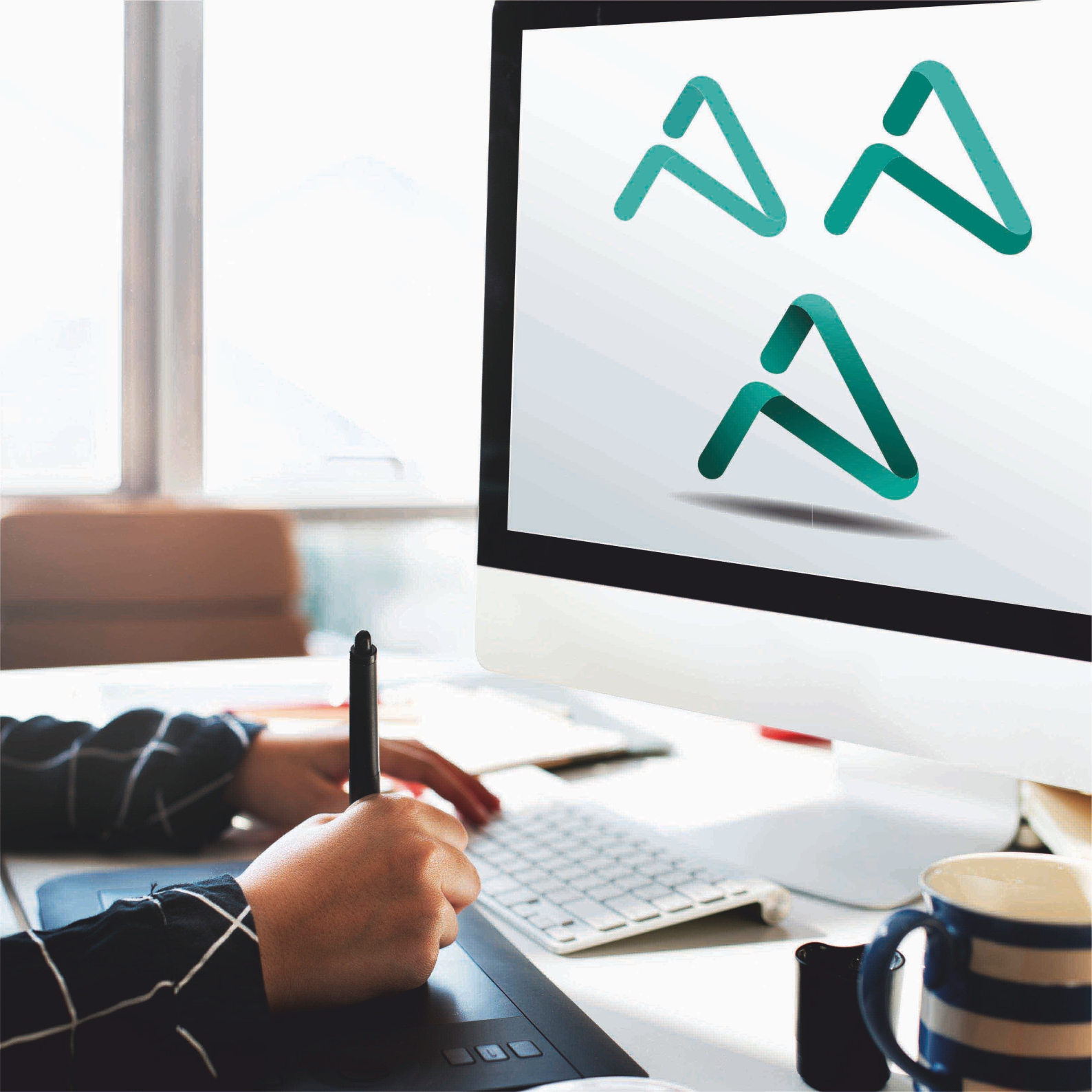 Creative logo design services                                               for branding by Alpha Dezine